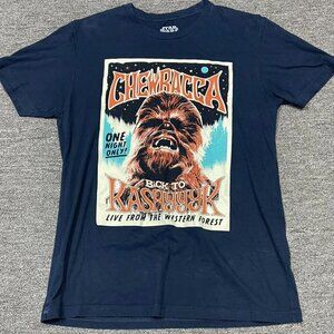 Men’s Medium Star Wars Chewbacca T-shirt -Navy Blue